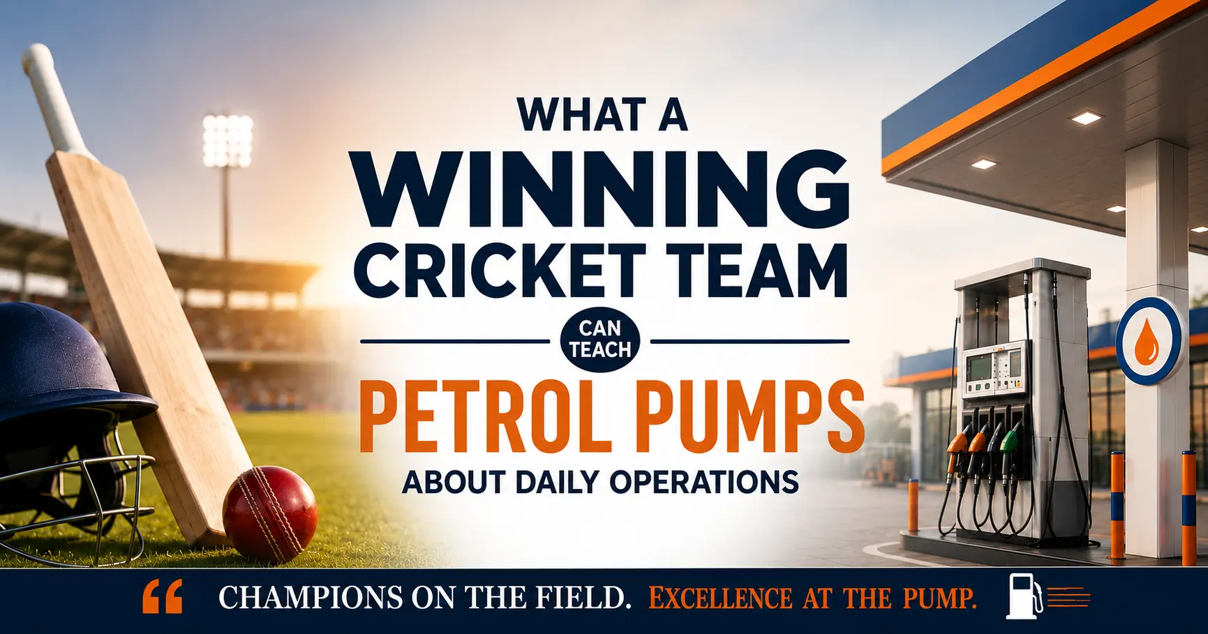Winning cricket team lessons for petrol pump operations